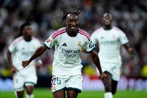 标王终开胡！19岁迪奥曼德解锁皇马生涯首球+首助，总价1.4亿加盟
